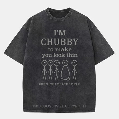 Vintage I'm a Chubby Washed T-Shirt