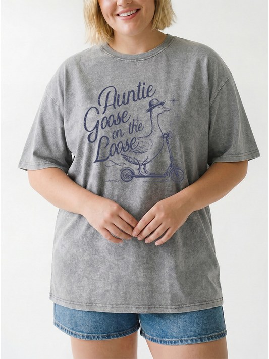 Vintage Auntie Goose On The Loose Washed T-Shirt
