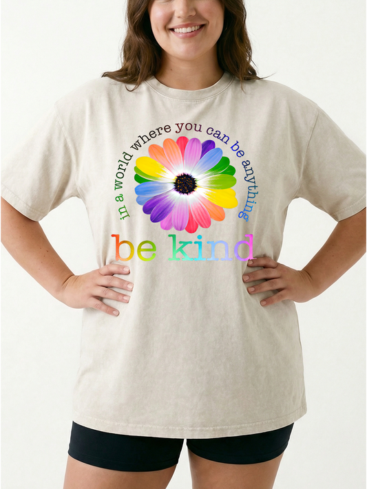 Vintage In A World Where You Can Be Anything Washed T-Shirt