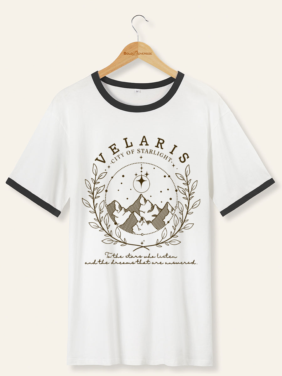 Vintage The Night Court Novel Ringer Tee