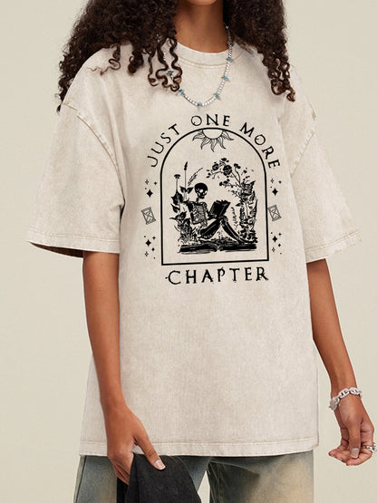 One More Chapter Washed Book T-Shirt