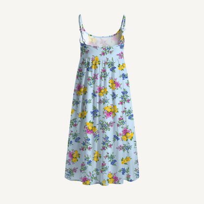 Blue Meadow Spaghetti Strap Mini Dress