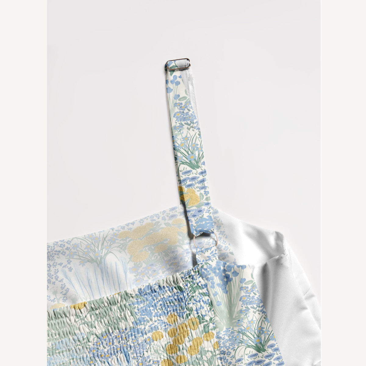 Garden Bloom Print Wide Straps Maxi Dress With Pockets