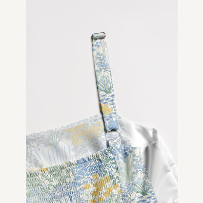 Garden Bloom Print Wide Straps Maxi Dress With Pockets