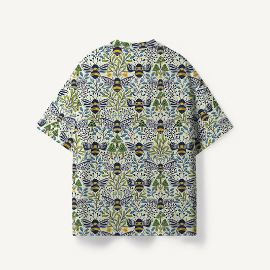 Botanical Bee Garden print Premium Eco Tee