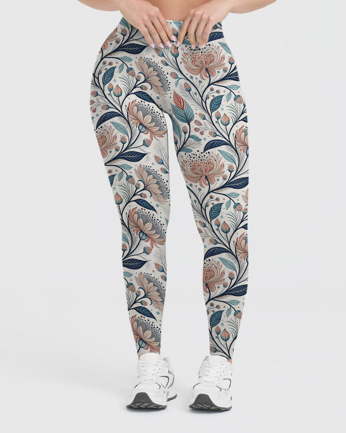 Vintage Art Floral Leggings