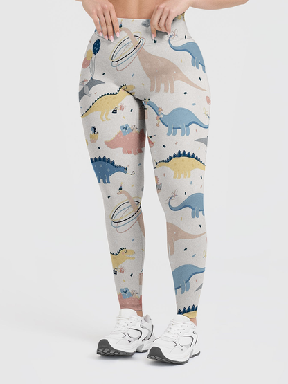 Vintage Party Dinosaur Leggings