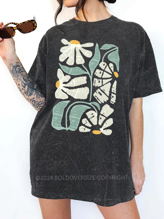 Vintage Comfort Flower Washed T-Shirt