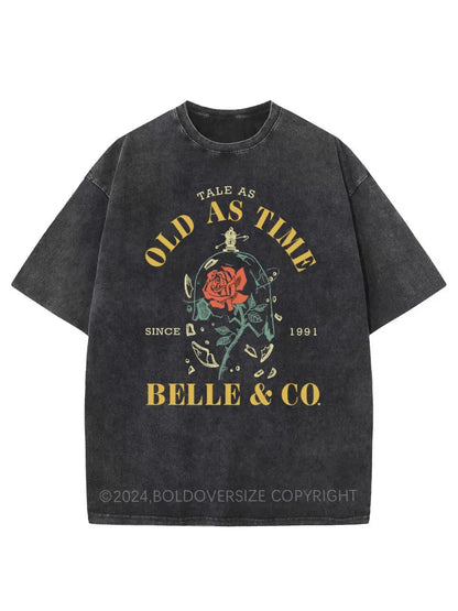 Vintage Tale As Old As Time Washed T-Shirt