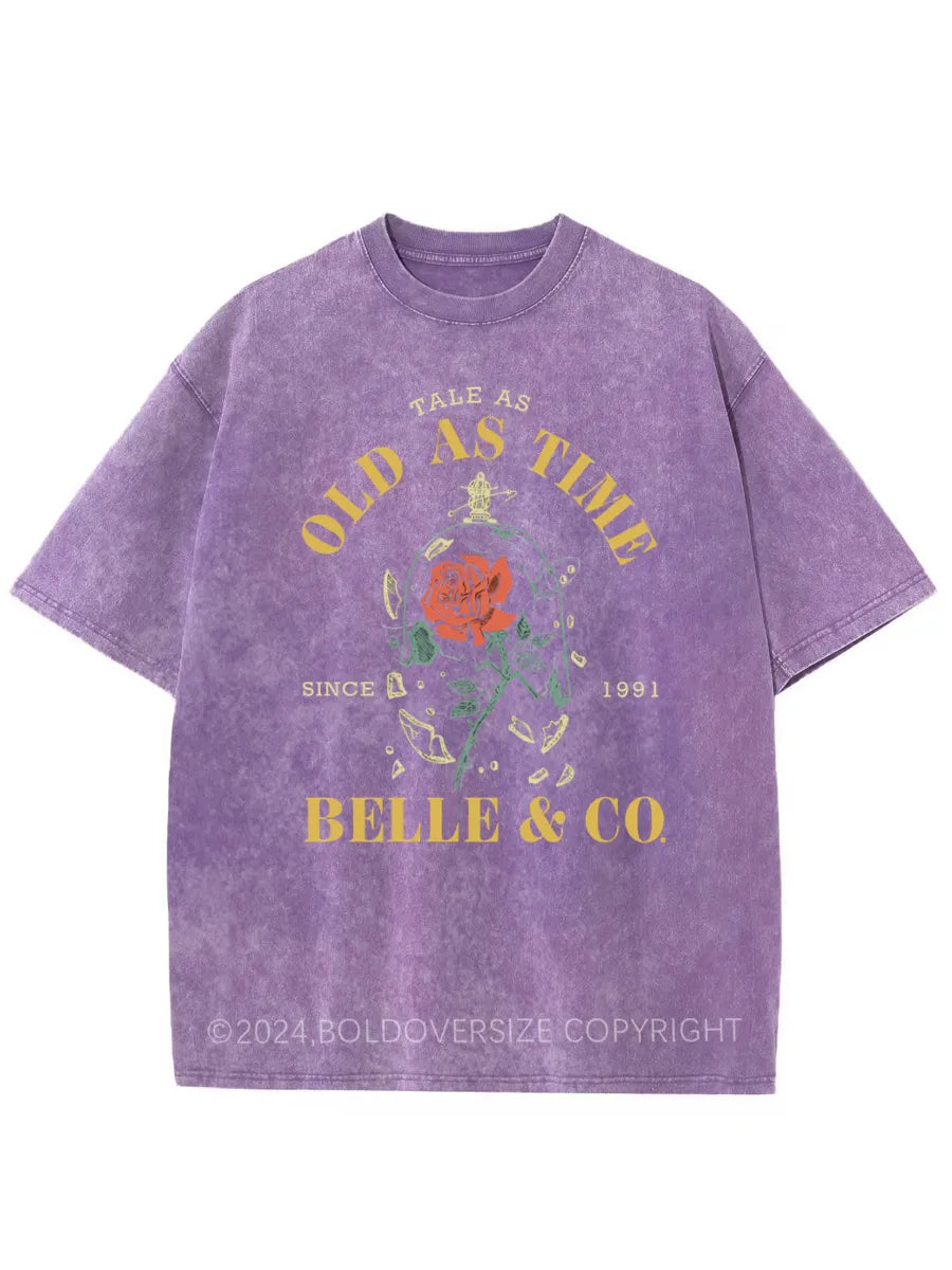 Vintage Tale As Old As Time Washed T-Shirt