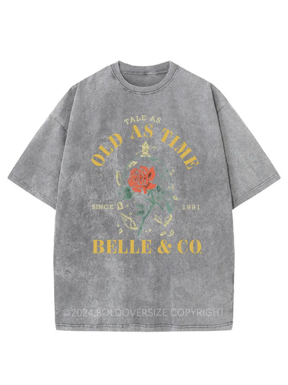 Vintage Tale As Old As Time Washed T-Shirt