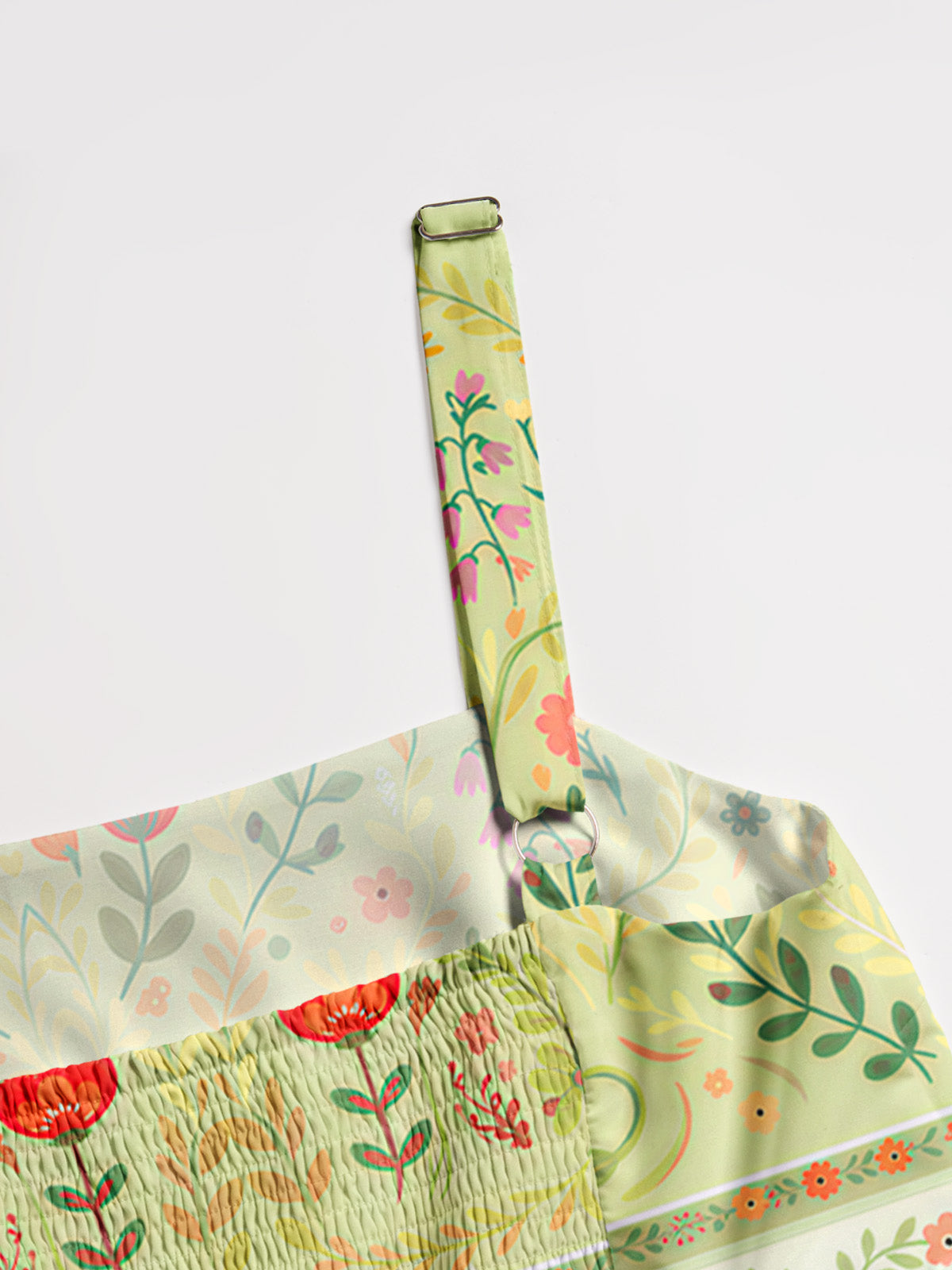Cream Garden Black Cat Print Wide Straps Maxi Dress With Pockets