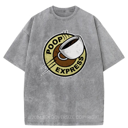 Vintage Poop Express Washed T-Shirt
