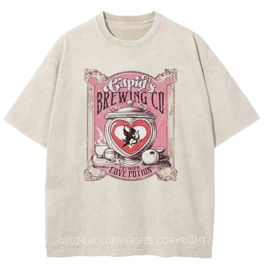 Vintage Cupid'S Brewing Washed T-Shirt
