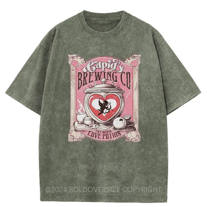 Vintage Cupid'S Brewing Washed T-Shirt