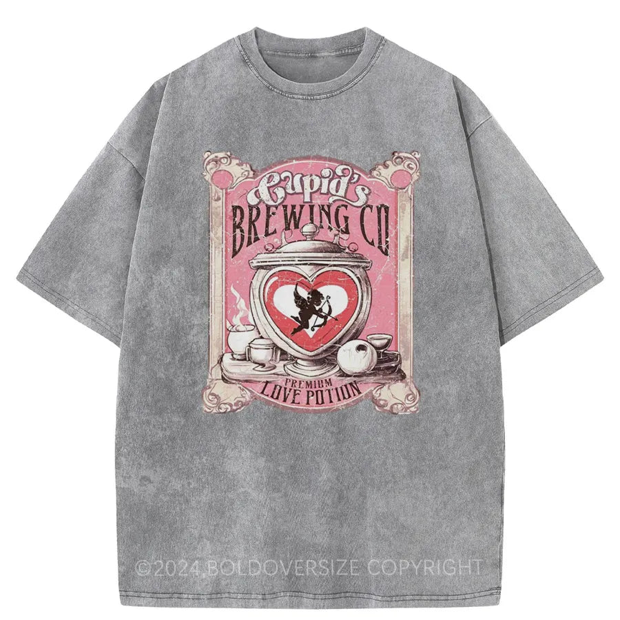 Vintage Cupid'S Brewing Washed T-Shirt