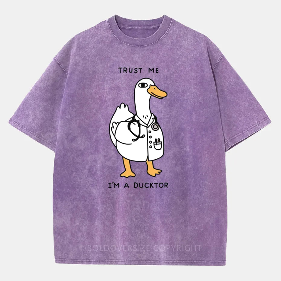 Vintage I'M A Ducktor Washed T-Shirt