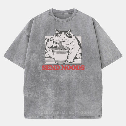 Vintage Send Noods Washed T-Shirt