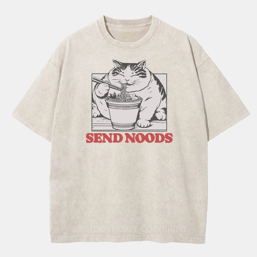 Vintage Send Noods Washed T-Shirt