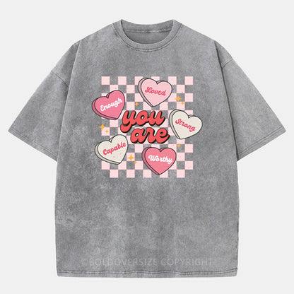 Vintage Cute Teacher Washed T-Shirt