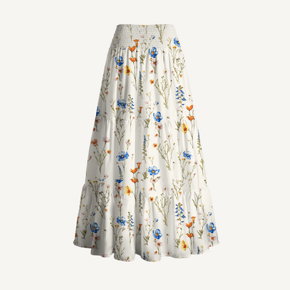 Wild Bloom Print Convertible Maxi Skirt & Strapless Dress