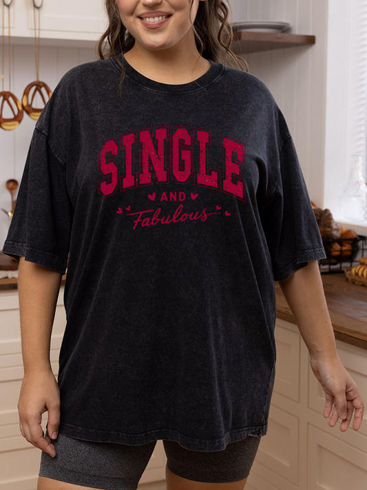 Vintage Single And Fabulous Washed T-Shirt