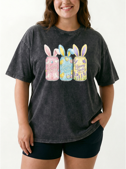 Vintage Easter Bunny Soda Washed T-Shirt