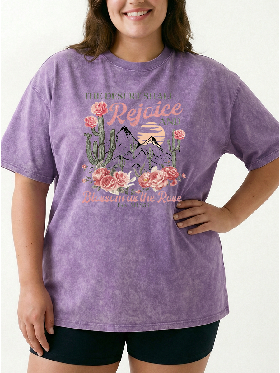 Vintage Blossom As The Rose Washed T-Shirt