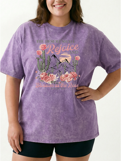 Vintage Blossom As The Rose Washed T-Shirt