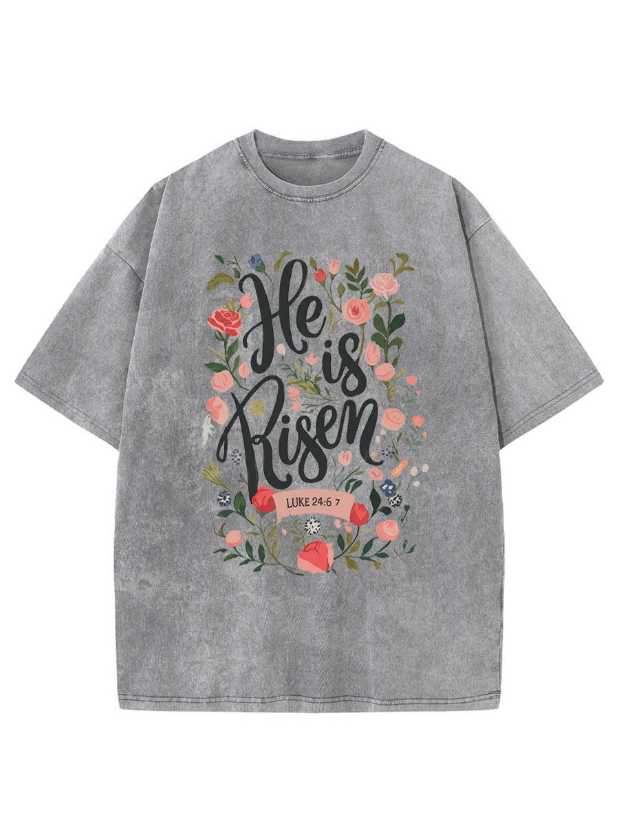 Vintage Easter Bible Verse Washed T-Shirt