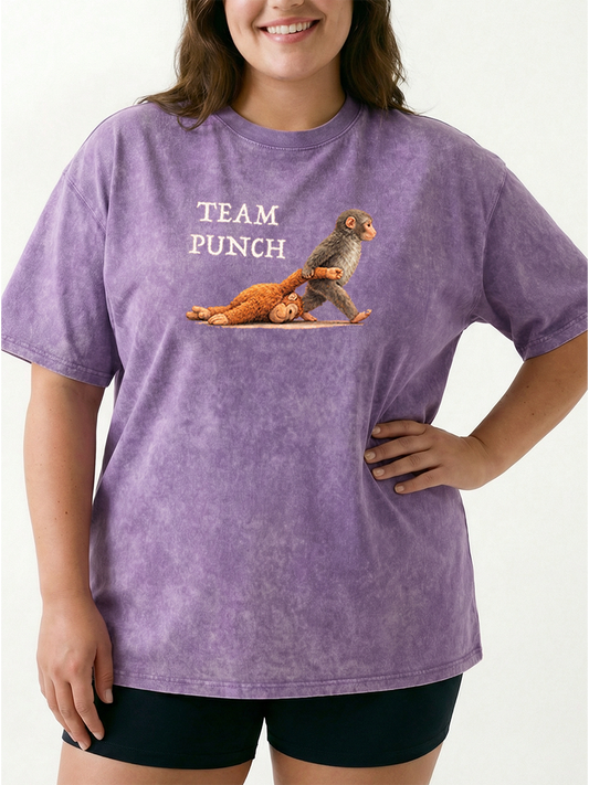 Vintage Funny Monkey Meme Washed T-Shirt