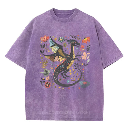 Vintage Book Lover Washed T-Shirt