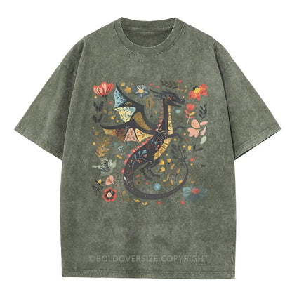 Vintage Book Lover Washed T-Shirt