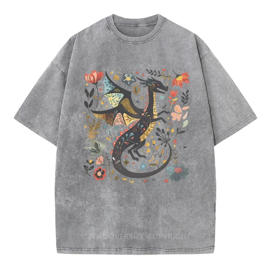 Vintage Book Lover Washed T-Shirt