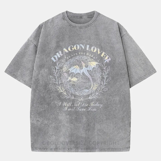 Vintage Dragon Lover Washed T-Shirt