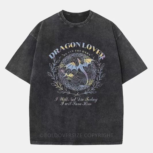 Vintage Dragon Lover Washed T-Shirt