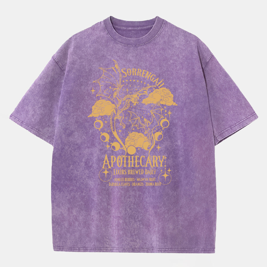 Vintage Dragon Violet Washed T-Shirt