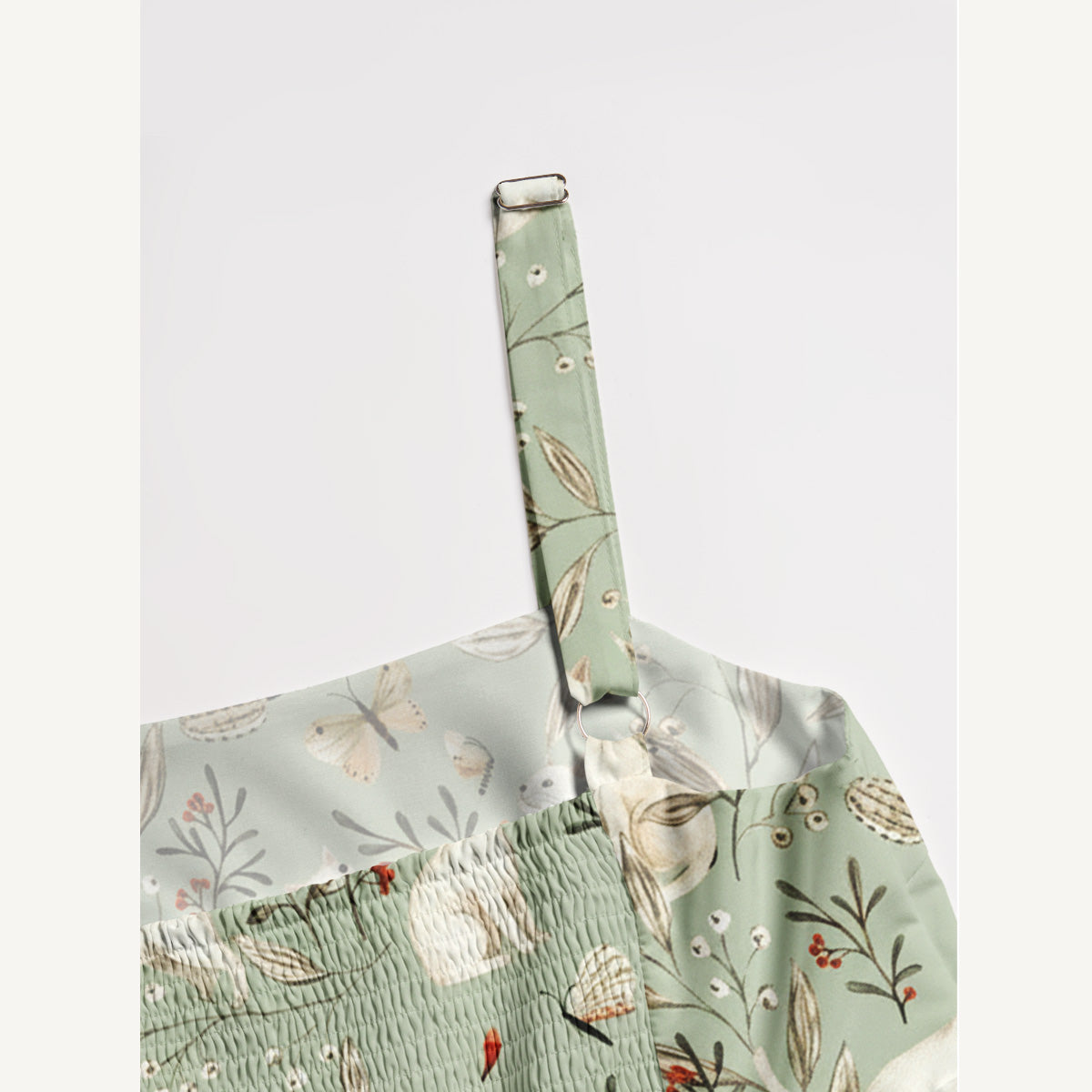 Enchanted Meadow Cat Print Wide Straps Maxi Dress With Pockets