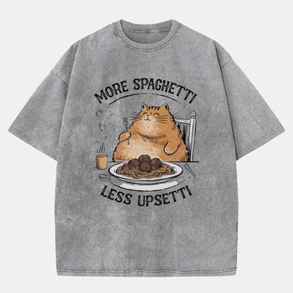 Vintage More Spaghetti Less Upsetti Washed T-Shirt