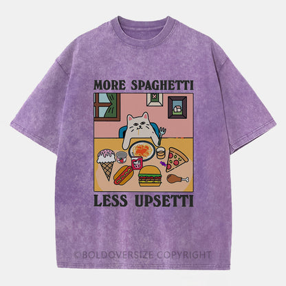 Vintage More Spaghetti Less Upsetti Washed T-Shirt