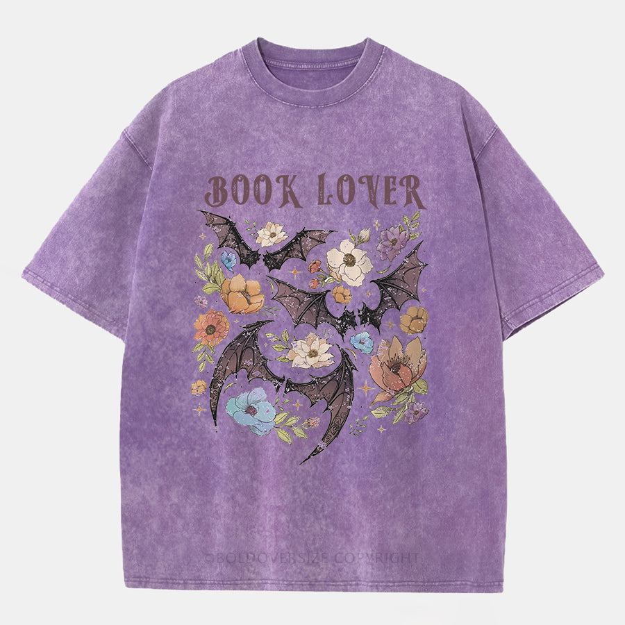 Vintage Book Lover Washed T-Shirt