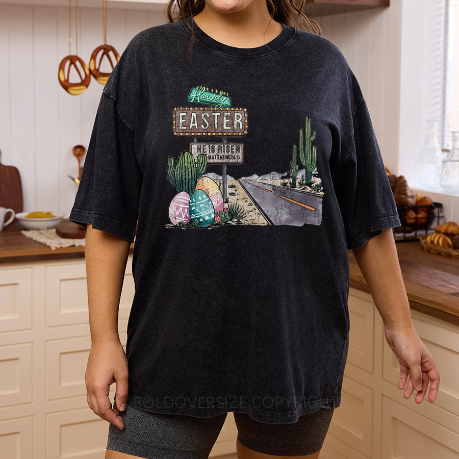 Vintage Howdy Easter Washed T-Shirt