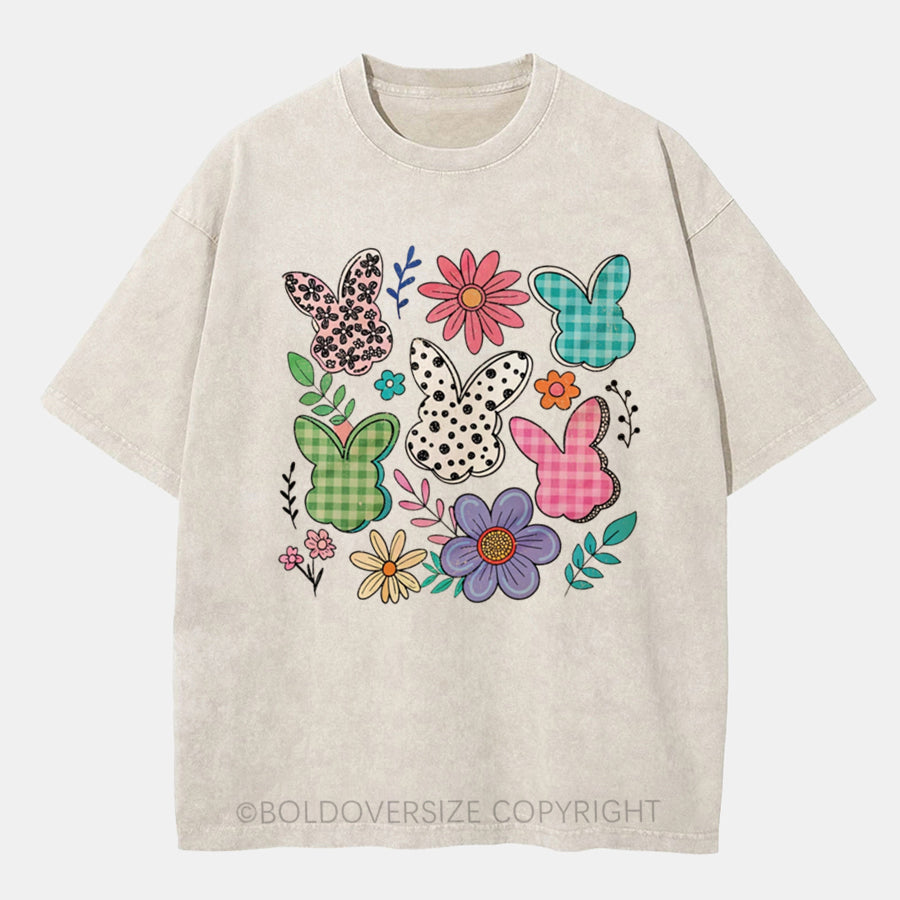 Vintage Boho Easter Washed T-Shirt
