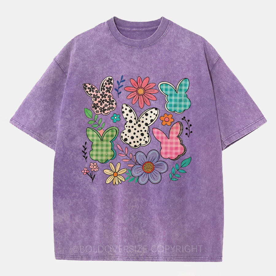 Vintage Boho Easter Washed T-Shirt