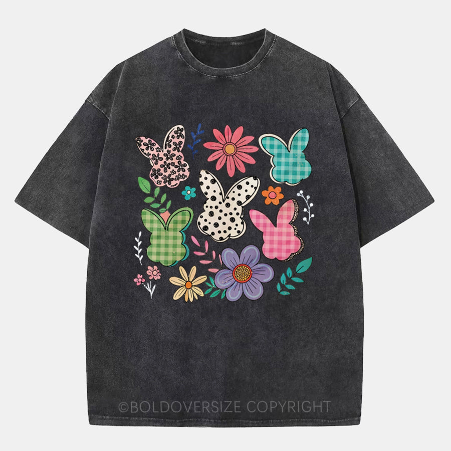 Vintage Boho Easter Washed T-Shirt
