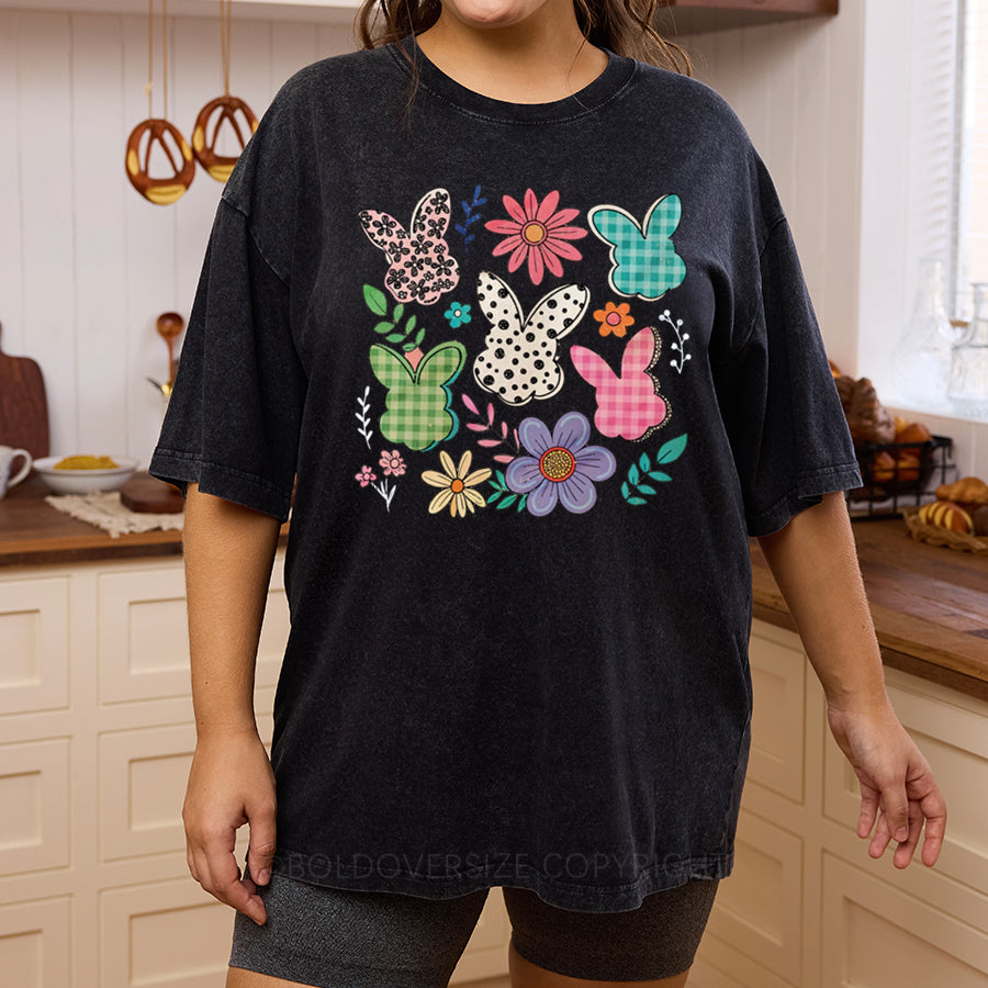 Vintage Boho Easter Washed T-Shirt