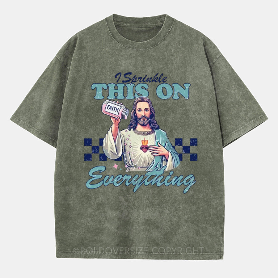 Vintage I Sprinkle This On Everything Washed T-Shirt