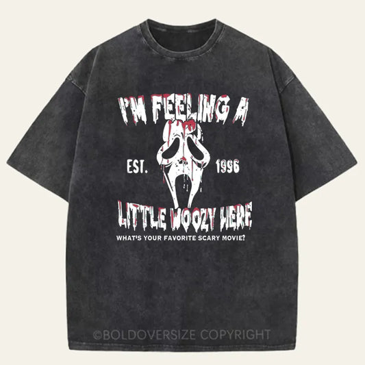 Vintage I'm Feeling A Little Woozy Here Washed T-Shirt