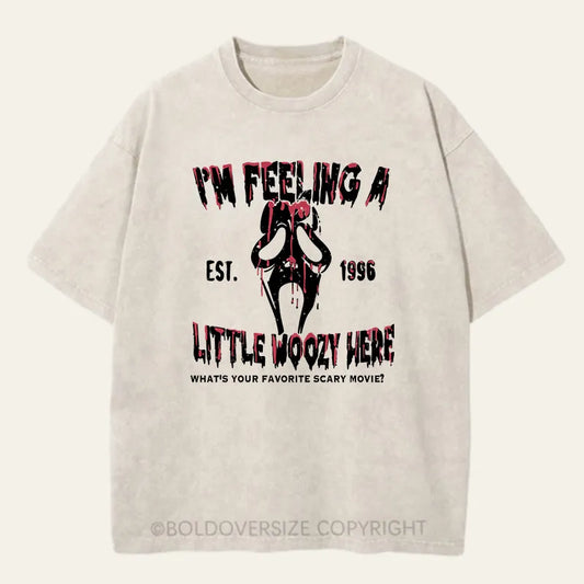 Vintage I'm Feeling A Little Woozy Here Washed T-Shirt