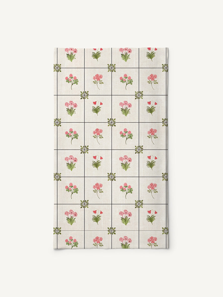 Meadow Tile Bloom Print Boho Bandeau Headband